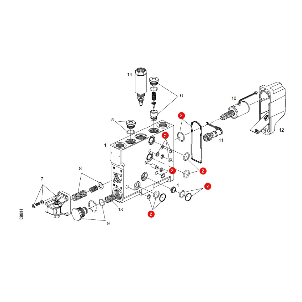 AGCO - F737960030010 - Valve Block Gasket Set Fendt