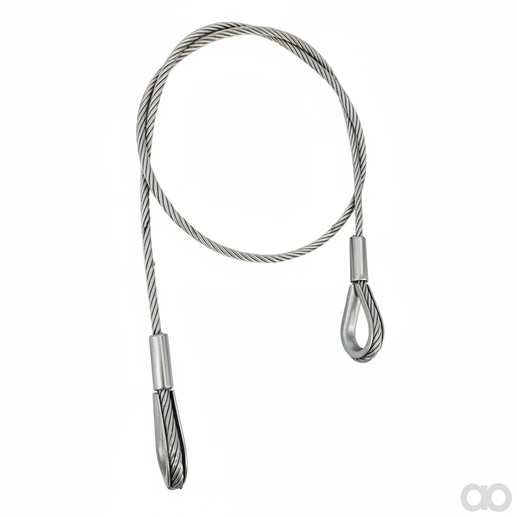 Amazone - 3554600 - Wire Rope 5x980, 2 Thimbles