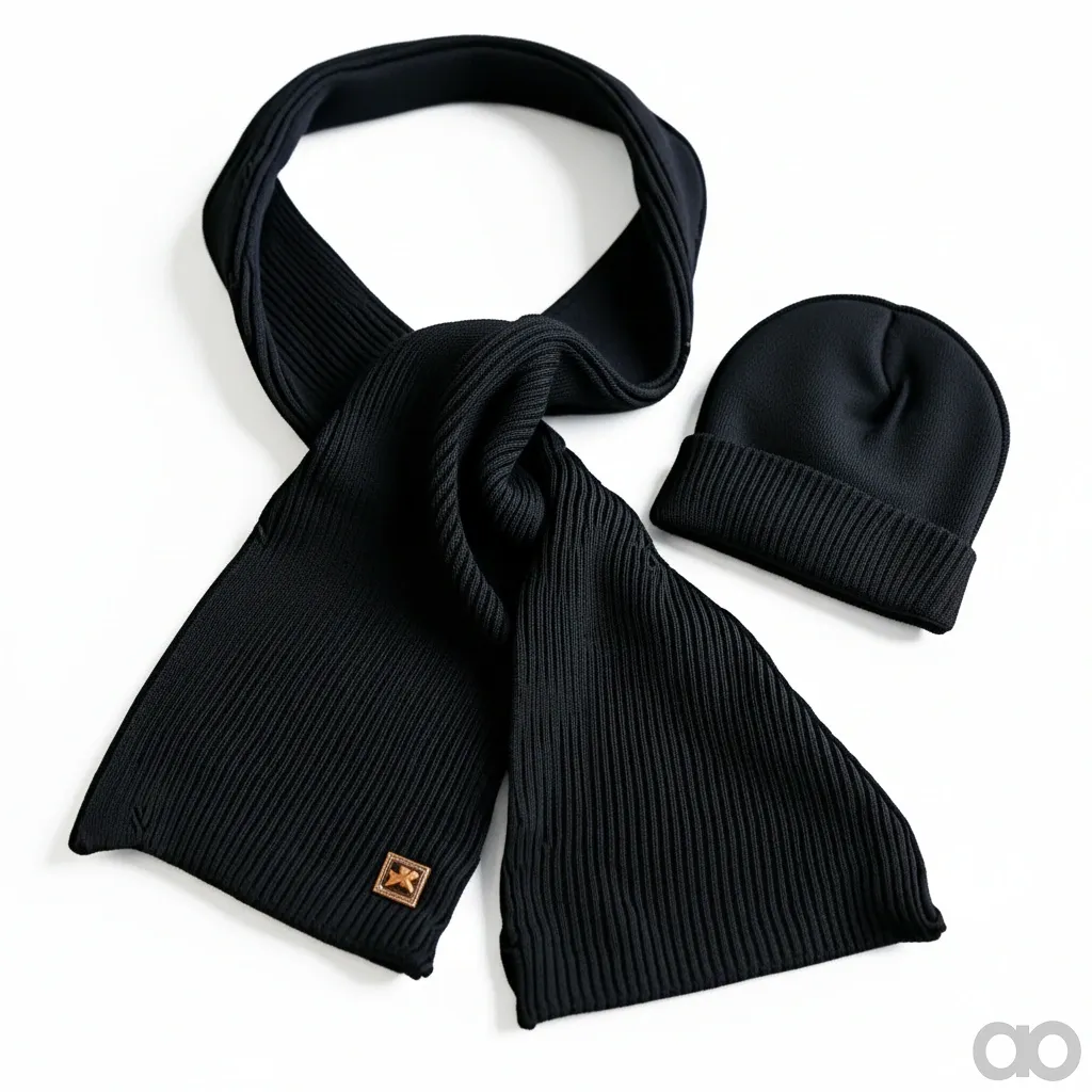 Amazone - ML874 - Winter Set Hat & Scarf Dark Blue