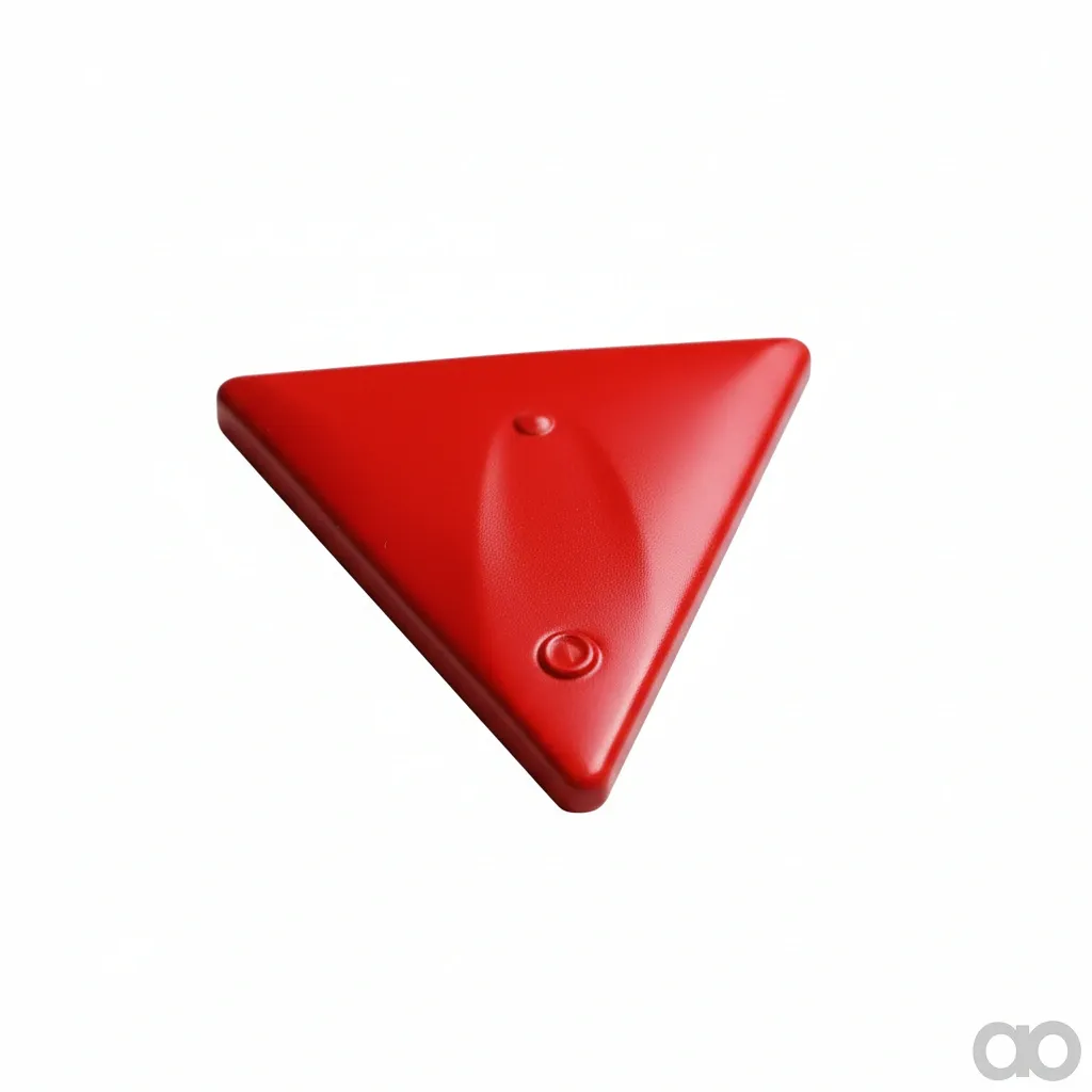 Amazone - ND069 - Triangular Reflector Red 2-Hole (ND069)