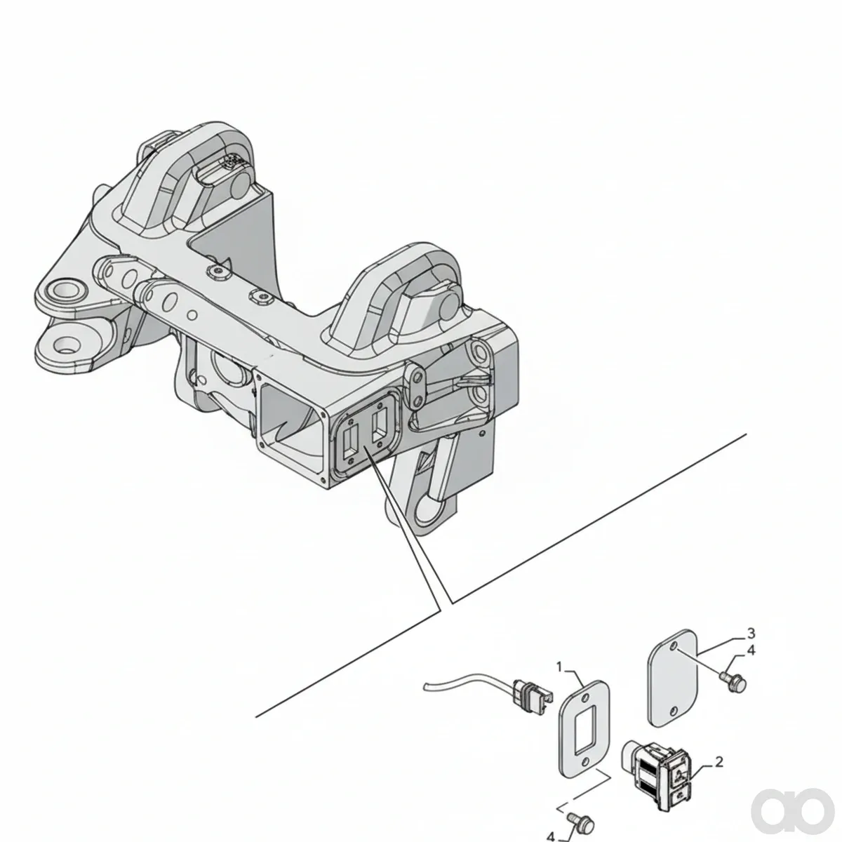 Case IH - 731112370 - External Control Switch Kit - Standard Front Axle
