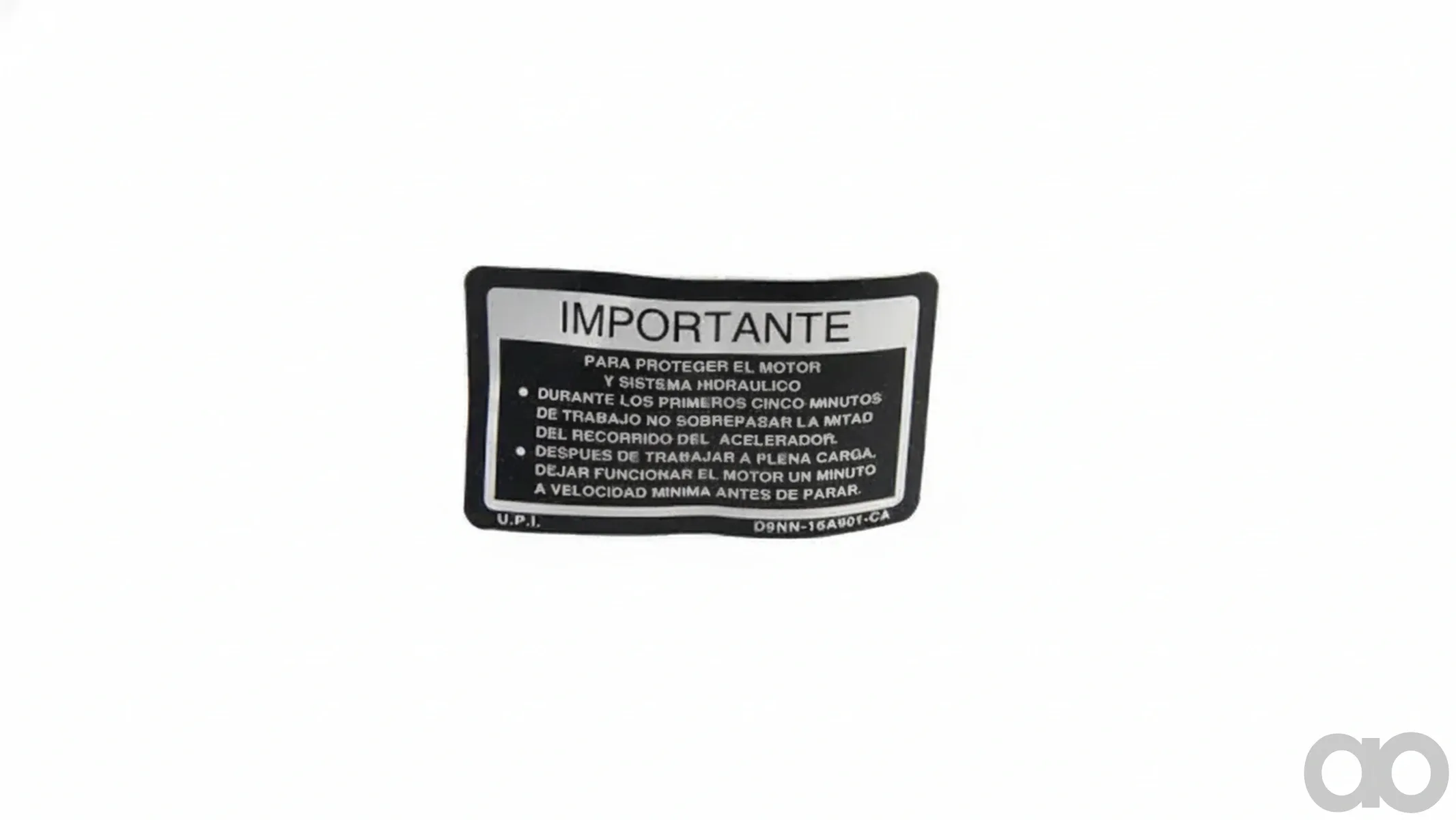 Case IH - D9NN16A901CA - Sticker, Important