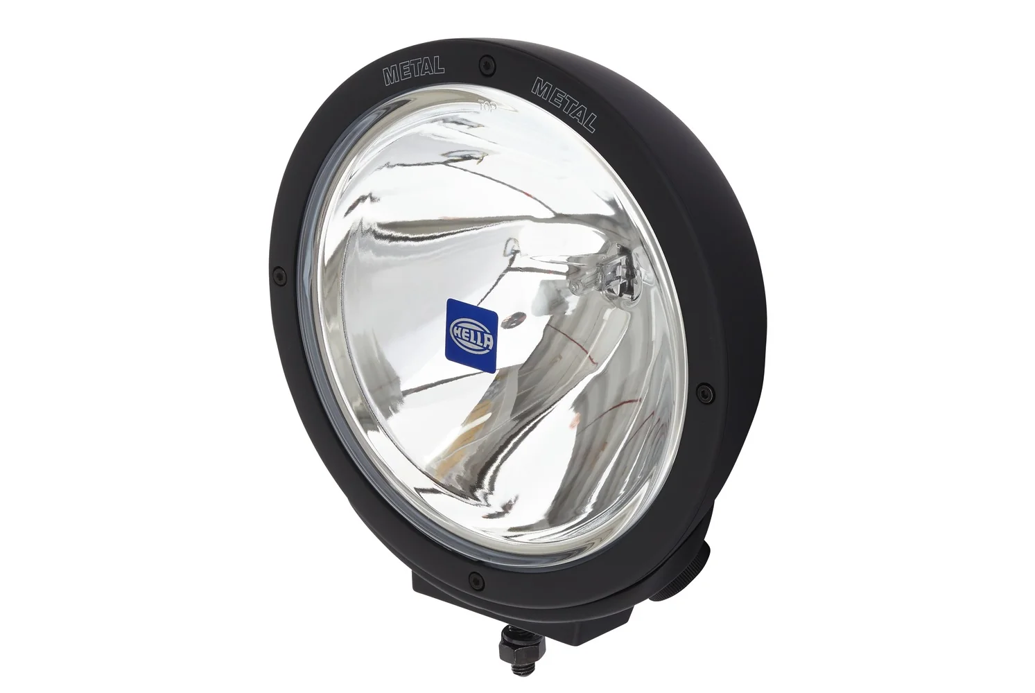 HELLA - 1F8 007 560-121 - Halogen-High Beam Headlight, Rallye 4000 Metal, 12V