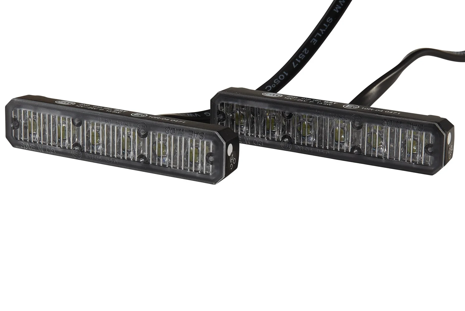 HELLA - 2XD 012 160-881 - LED-Strobe-type Beacon, BST, 12/24V, White