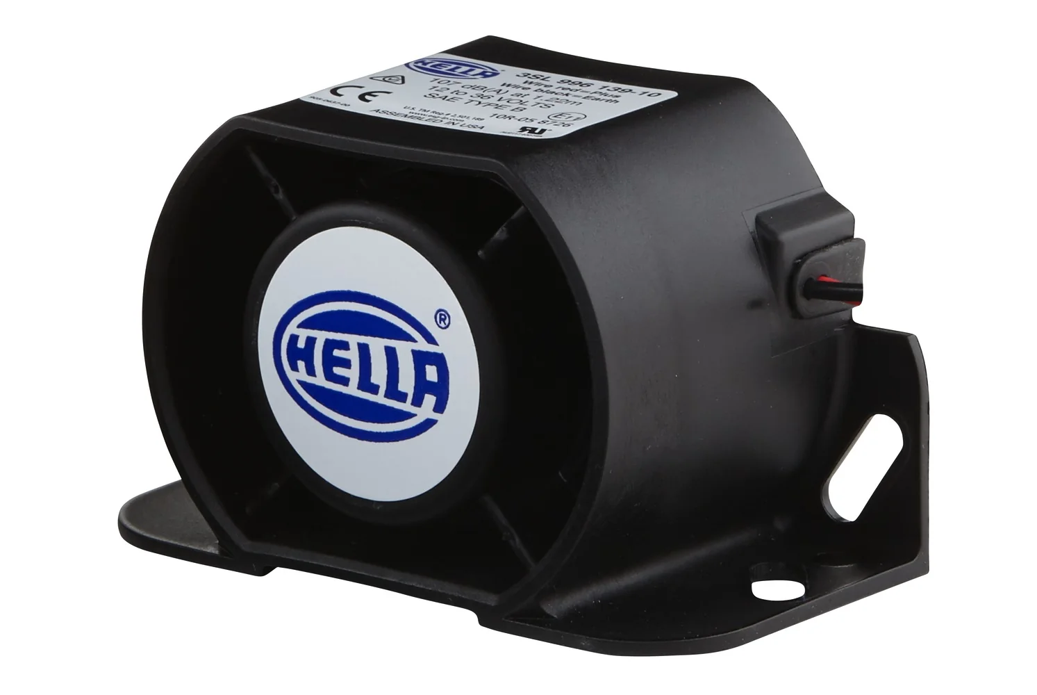 HELLA - 3SL 996 139-101 - Back-up Alarm, 107dB(A), Quantity: 1