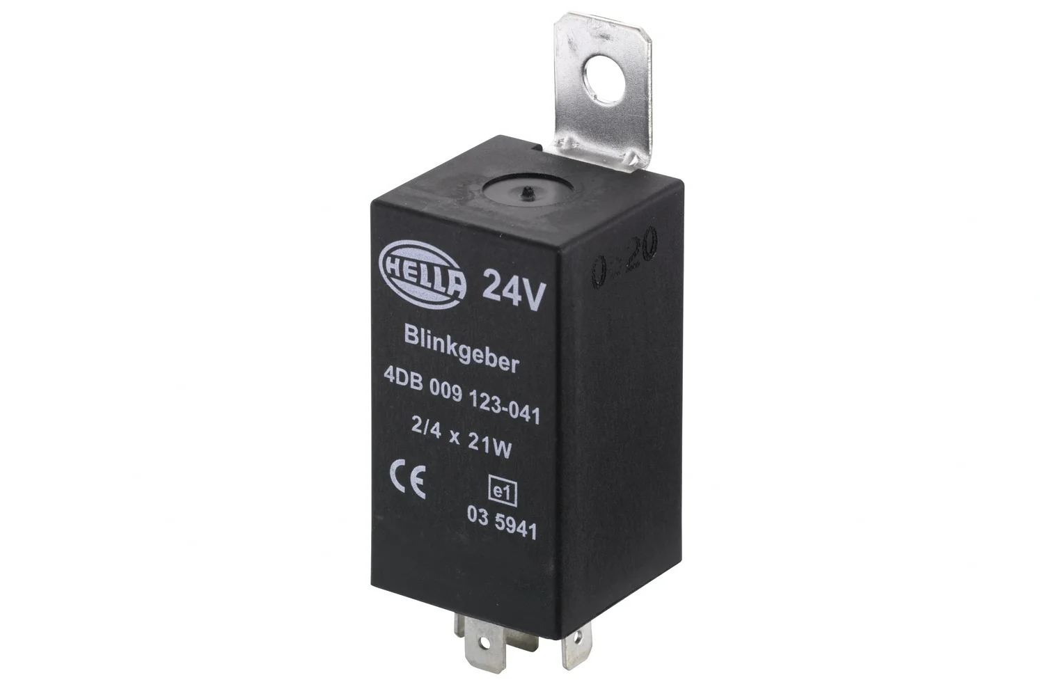 HELLA - 4DB 009 123-041 - Flasher Unit, 24V, 4-pin connector