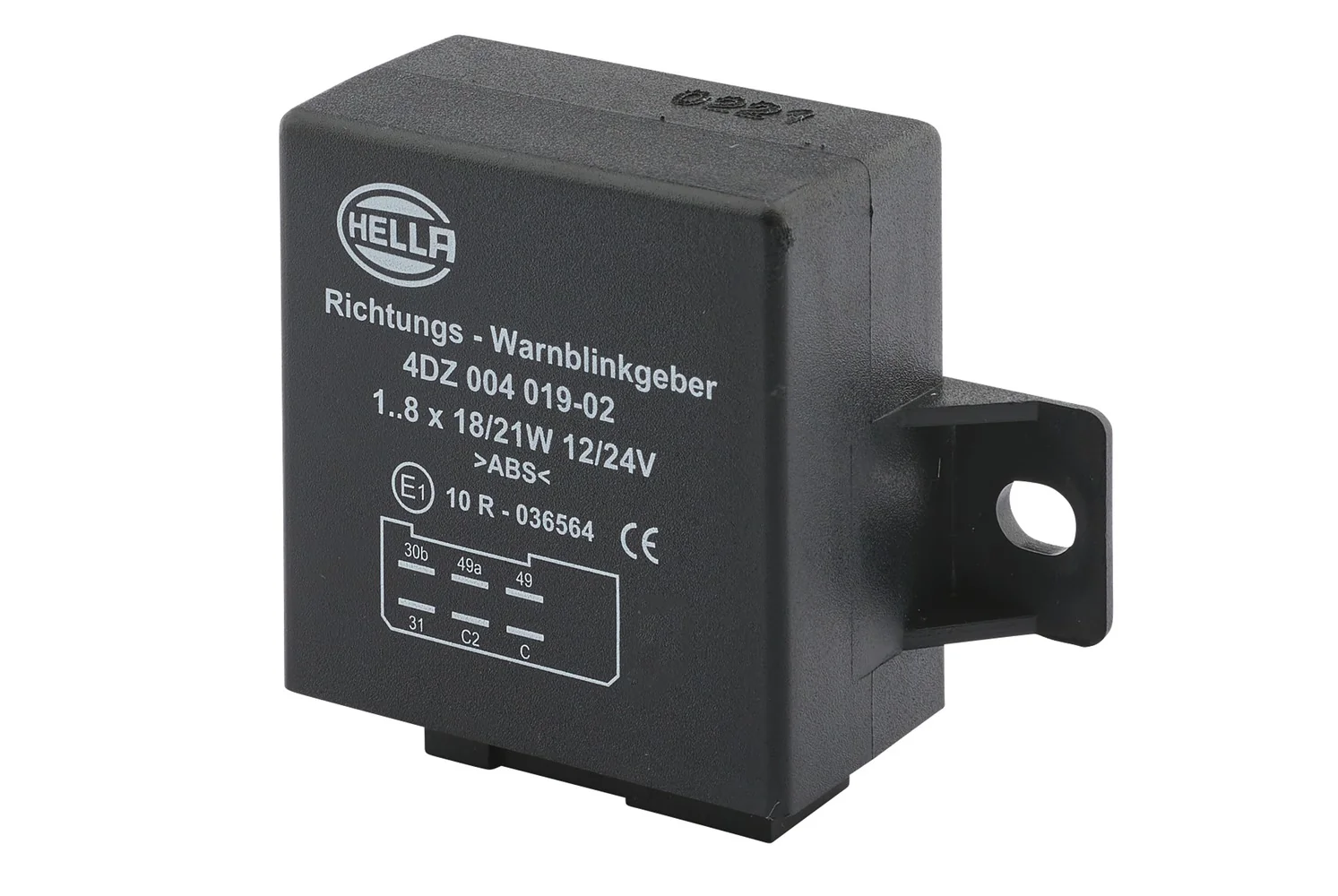 HELLA - 4DZ 004 019-021 - Flasher Unit, 12/24V, 6-pin connector