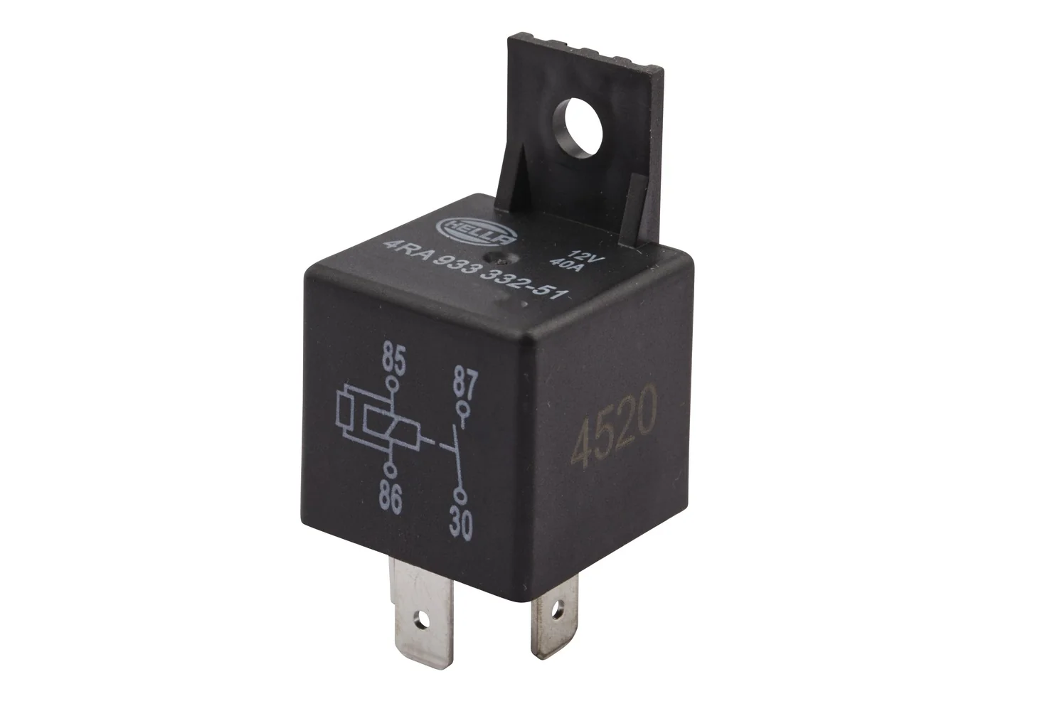 HELLA - 4RA 933 332-511 - Relay, main current, 12V, 4-pin connector, S2, B