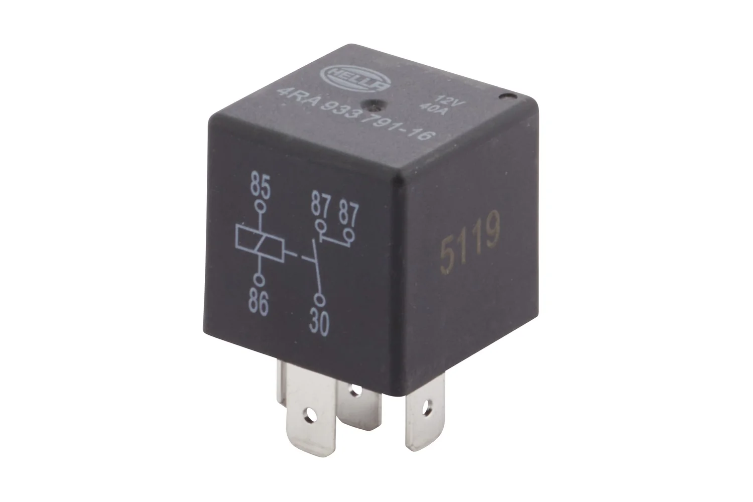 HELLA - 4RA 933 791-161 - Relay, main current, 12V, 5-pin connector