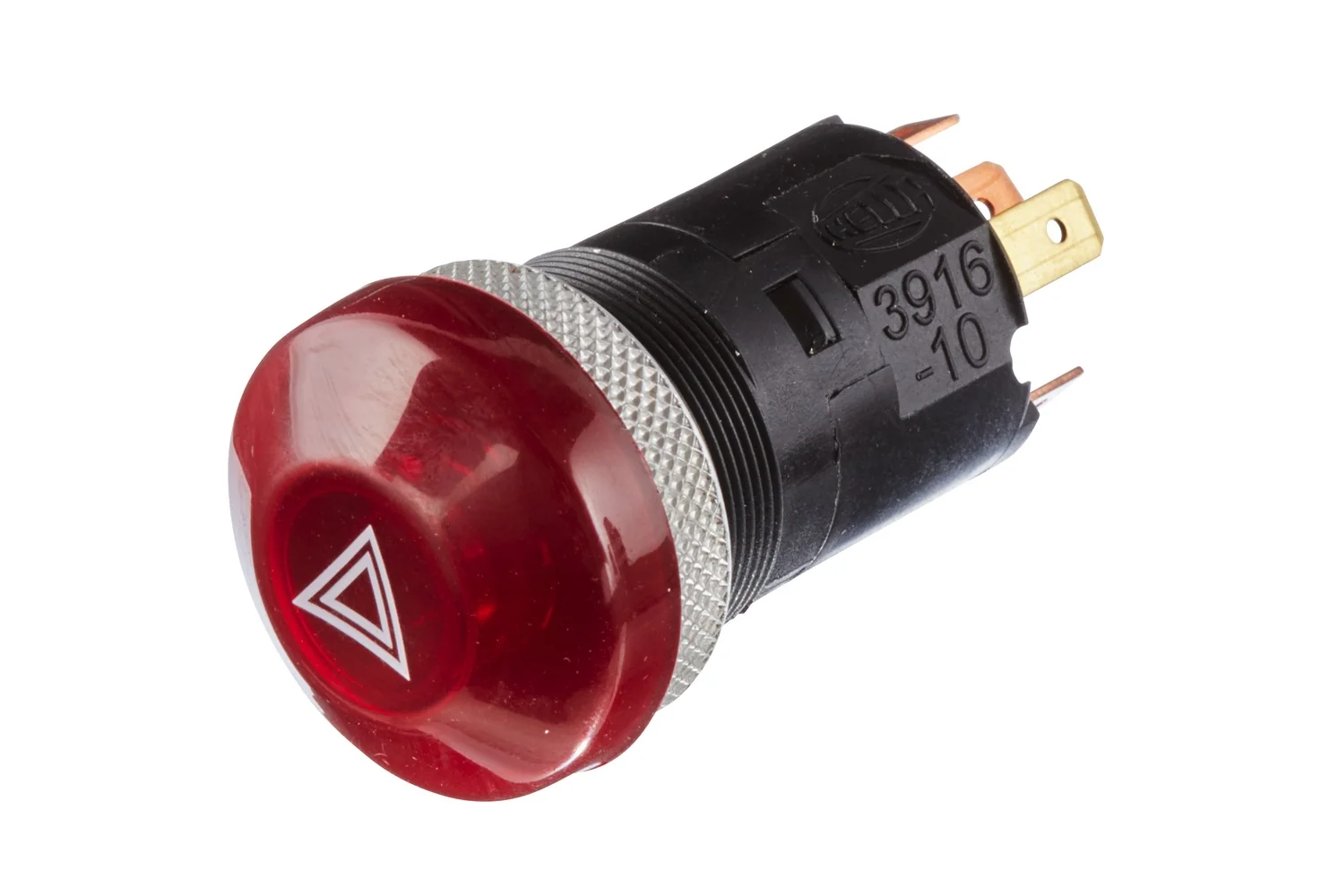 HELLA - 6HF 003 916-107 - Hazard Warning Light Switch, Push Actuation, 24V