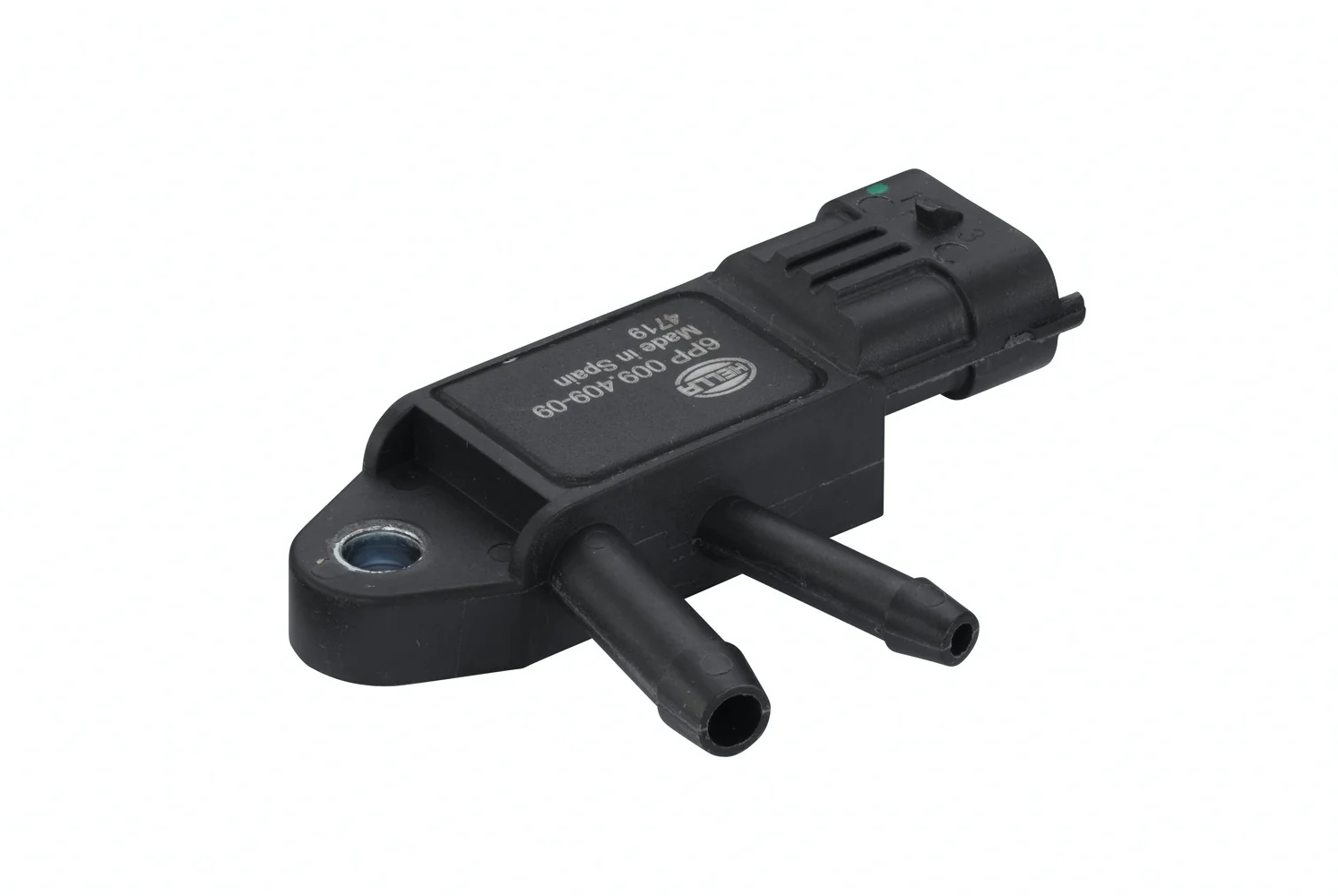 HELLA - 6PP 009 409-091 - Sensor, exhaust pressure, 3-pin connector, Bolted