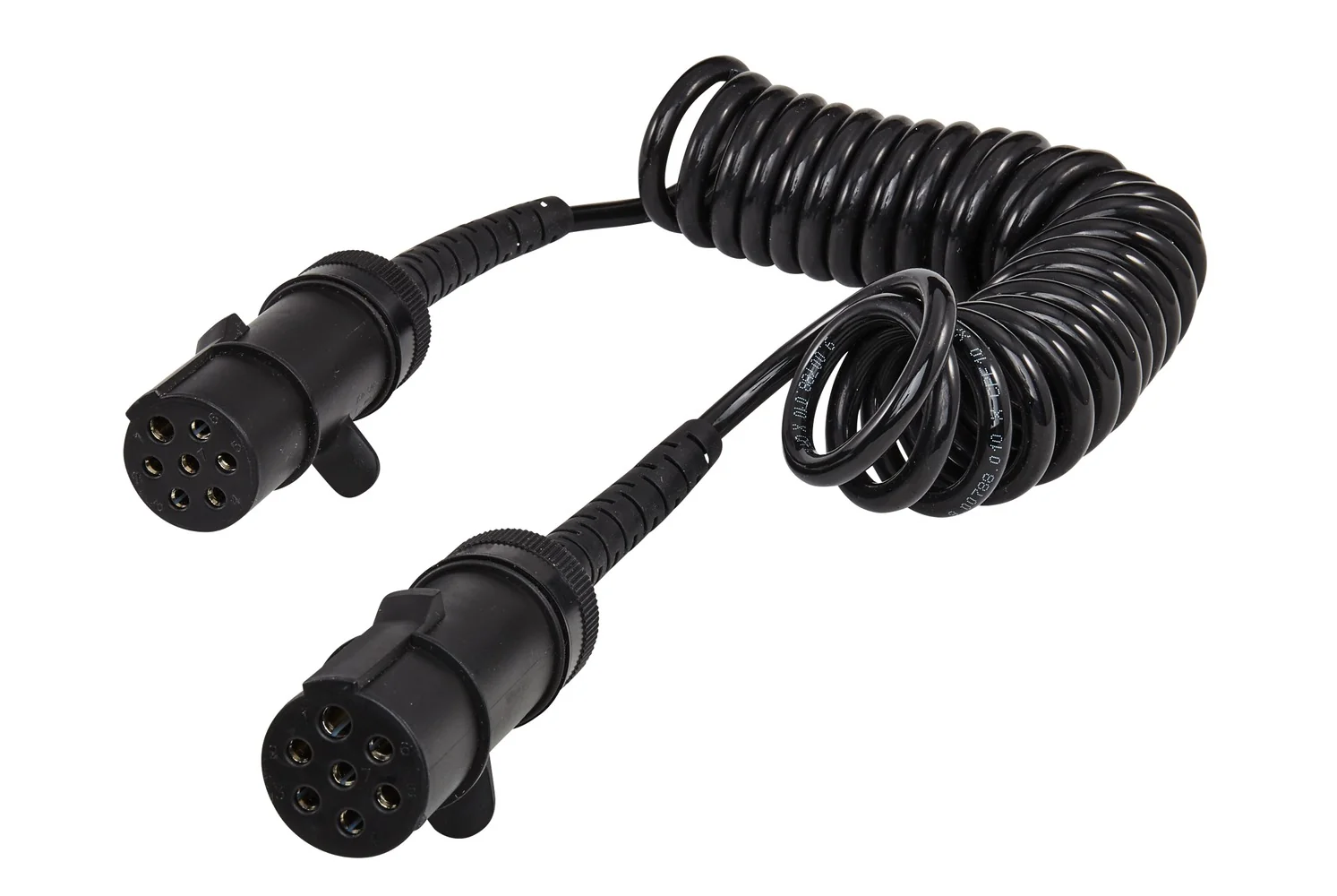 HELLA - 8KA 004 797-041 - Coiled Cable, 7-pin connector, 24V, PU (Polyurethane), Quantity: 1