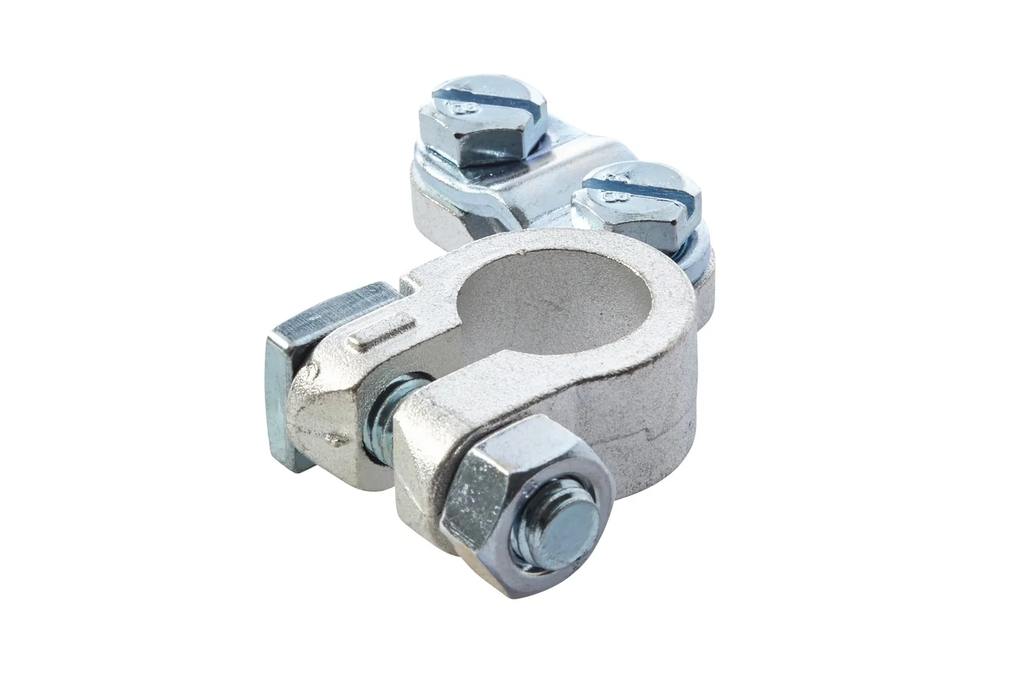HELLA - 8KX 043 021-031 - Battery Terminal Clamp, for negative terminal/Cast Part, Battery Terminal Ø: 1