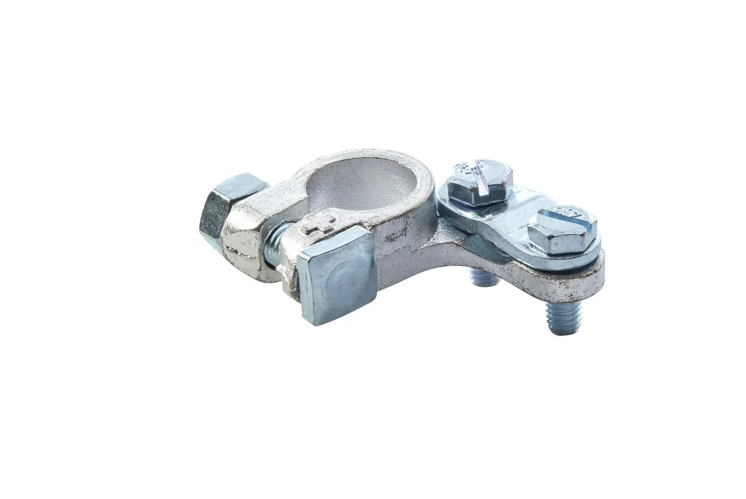 HELLA - 8KX 091 450-031 - Battery Terminal Clamp, for positive terminal/Cast Part, Battery Terminal Ø: 1