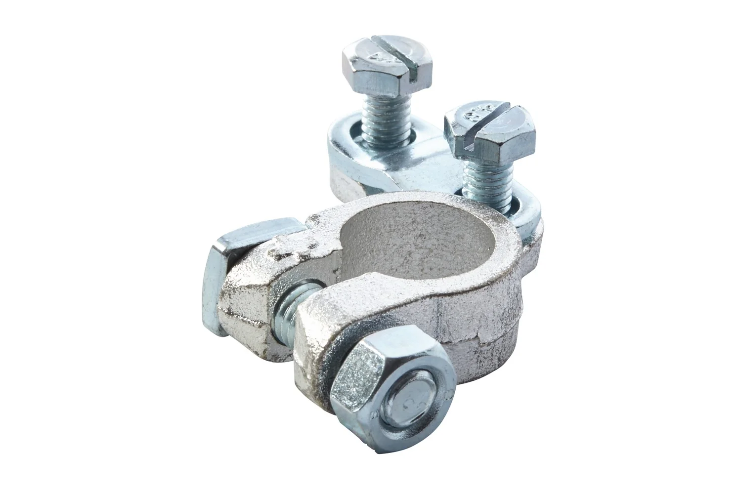 HELLA - 8KX 091 451-031 - Battery Terminal Clamp, for positive terminal/Cast Part, Battery Terminal Ø: 1