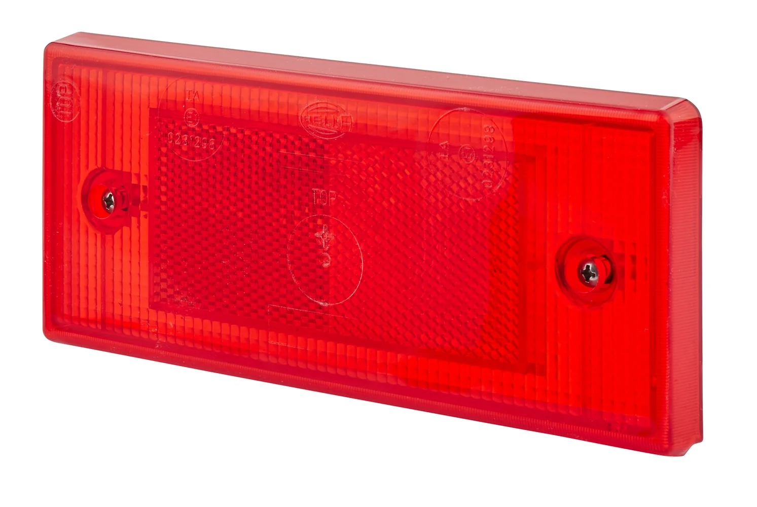 HELLA - 8RA 003 734-101 - Reflector, Lens Colour: Red, rectangular, Screw Connection/mounting