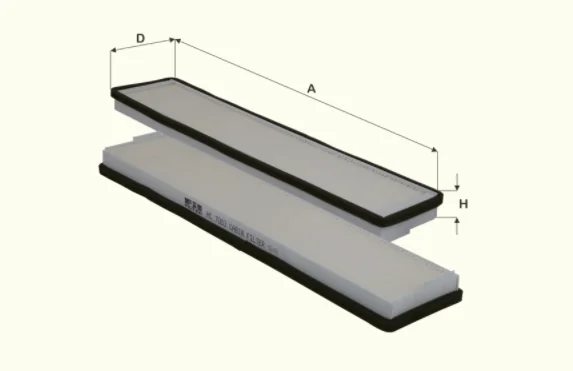 Fil Filter - HC7003 - Cabin air filter element