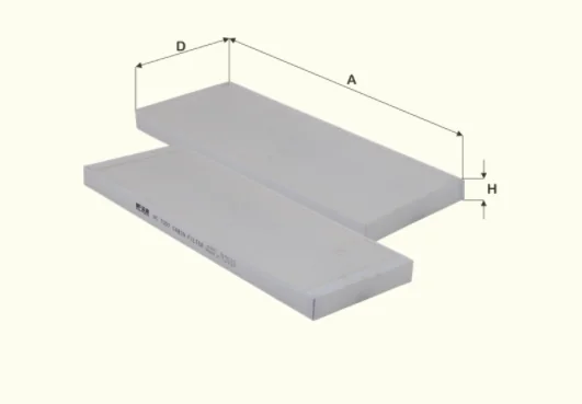 Fil Filter - HC7007 - Cabin air filter element