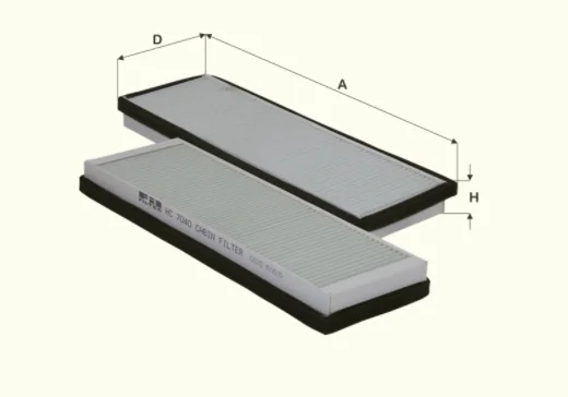 Fil Filter - HC7040 - Cabin air filter element