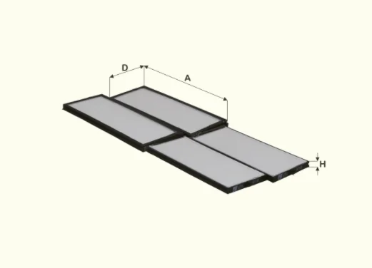 Fil Filter - HC7046-2 - Cabin air filter element