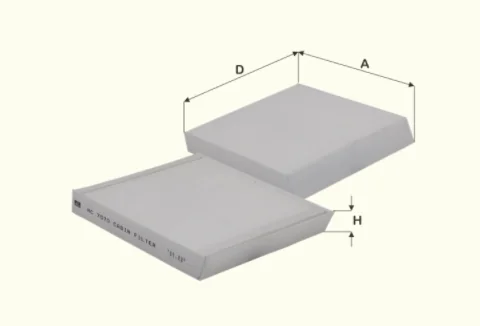Fil Filter - HC7070 - Cabin air filter element