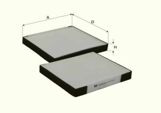 Fil Filter - HC7090 - Cabin air filter element