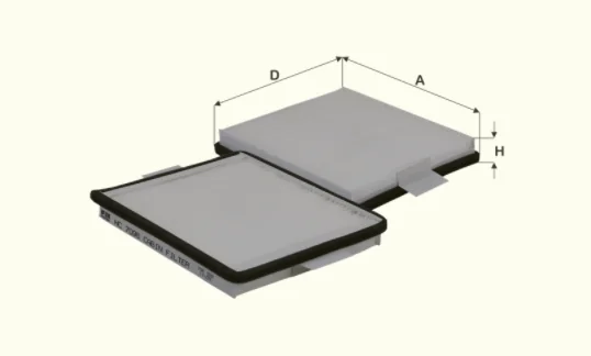 Fil Filter - HC7096 - Cabin air filter element