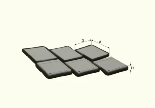Fil Filter - HC7111-3 - Cabin air filter element