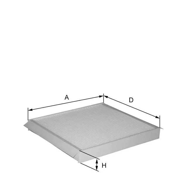 Fil Filter - HC7134A - Cabin air filter element