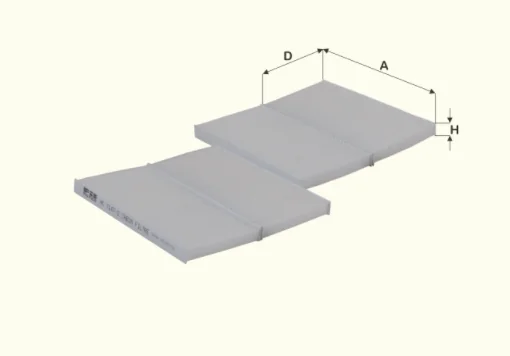 Fil Filter - HC7147-2 - Cabin air filter element