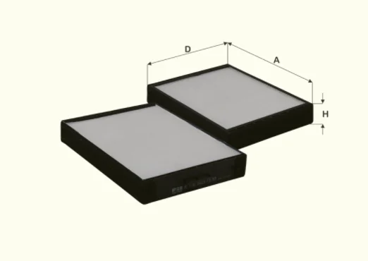 Fil Filter - HC7152 - Cabin air filter element