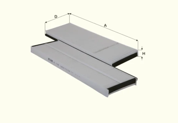 Fil Filter - HC7198 - Cabin air filter element