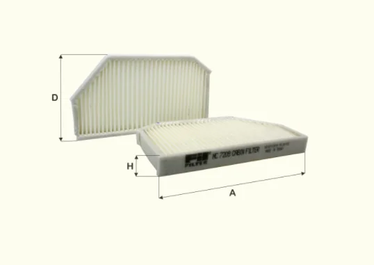 Fil Filter - HC7209 - Cabin air filter element