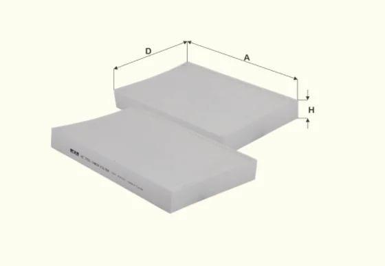 Fil Filter - HC7221 - Cabin air filter element