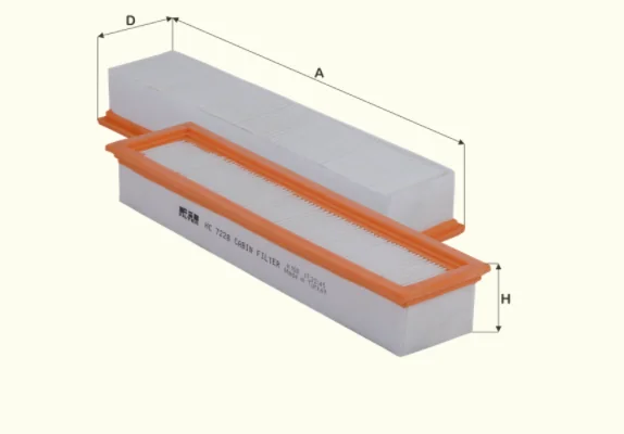 Fil Filter - HC7228 - Cabin air filter element