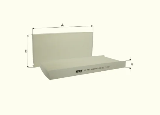 Fil Filter - HC7251 - Cabin air filter element