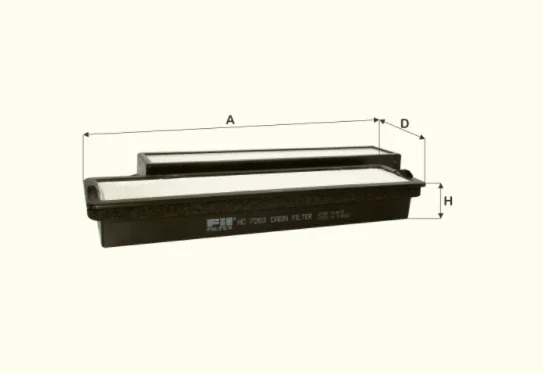 Fil Filter - HC7263 - Cabin air filter element