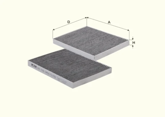 Fil Filter - HCK7125 - Cabin air filter element