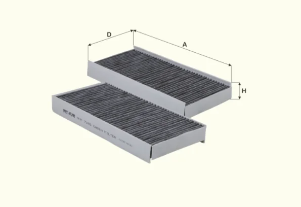 Fil Filter - HCK7165 - Cabin air filter element