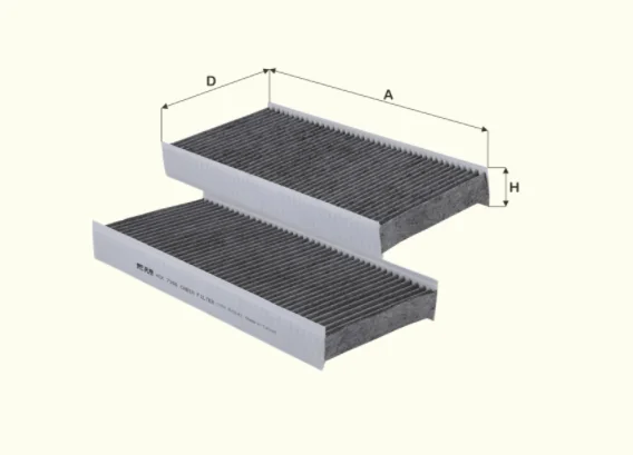 Fil Filter - HCK7166 - Cabin air filter element