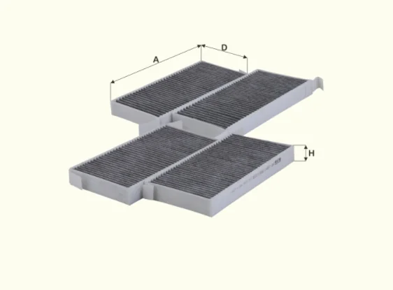 Fil Filter - HCK7168-2 - Cabin air filter element