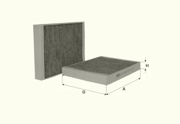 Fil Filter - HCK7231 - Cabin air filter element