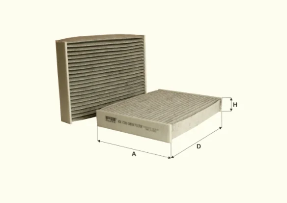 Fil Filter - HCK7236 - Cabin air filter (activated carbon)