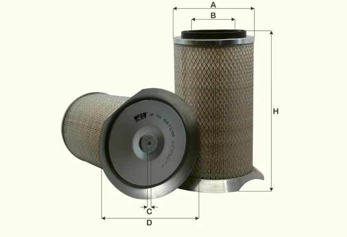 Fil Filter - HP743 - Air filter element