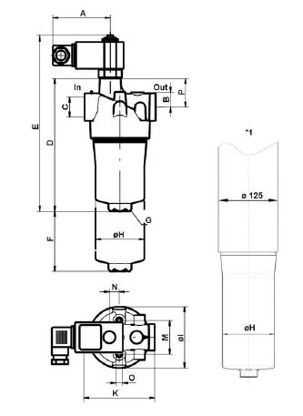 Filtration Group - PI 2030-58 NBR - Low pressure filter