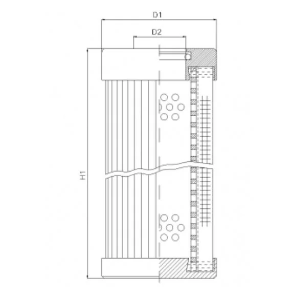 Filtrec - D112G06BV - Filter element for pressure filter