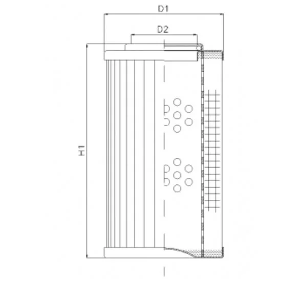 Filtrec - D123C25A - Hydraulic filter element