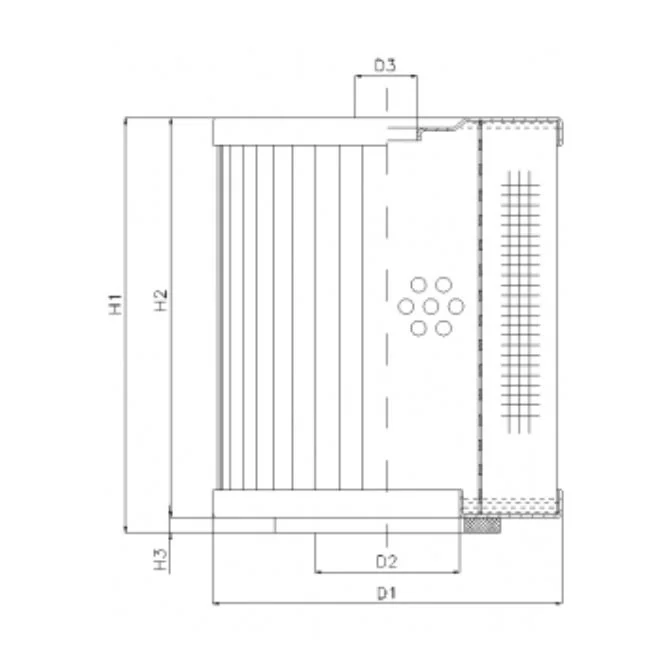 Filtrec - D261C25 - Filter element for pressure filter