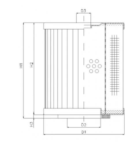 Filtrec - D261T10 - Hydraulic filter element