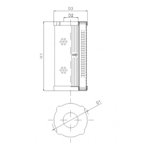 Filtrec - D410G03 - Hydraulic filter element